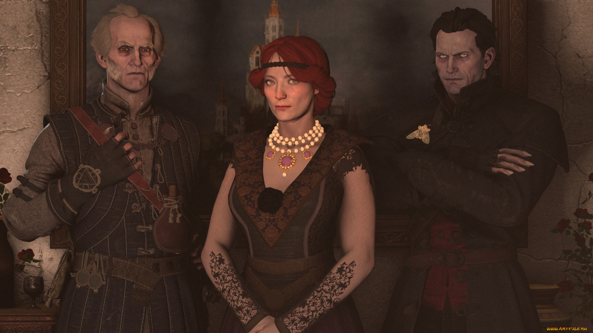 3д, графика, фантазия, , fantasy, фон, взгляд, девушка