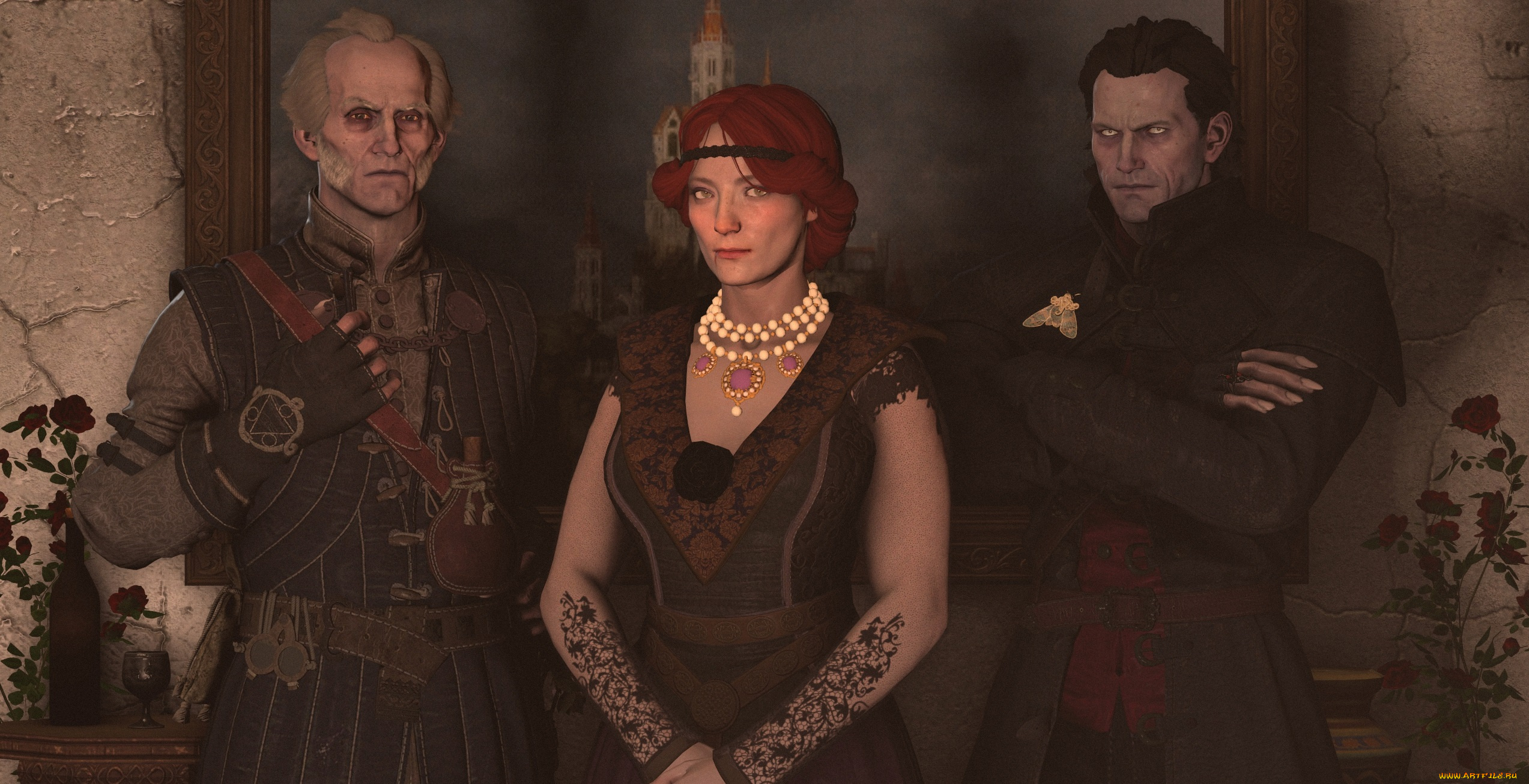 3д, графика, фантазия, , fantasy, фон, взгляд, девушка