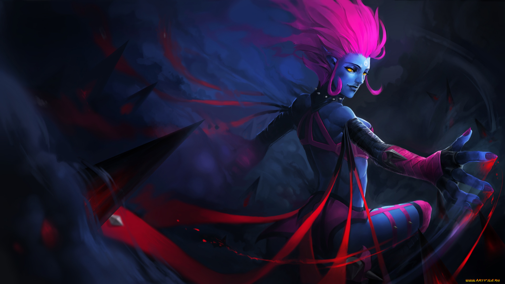 видео, игры, league, of, legends, девушка, фон, униформа, ушки