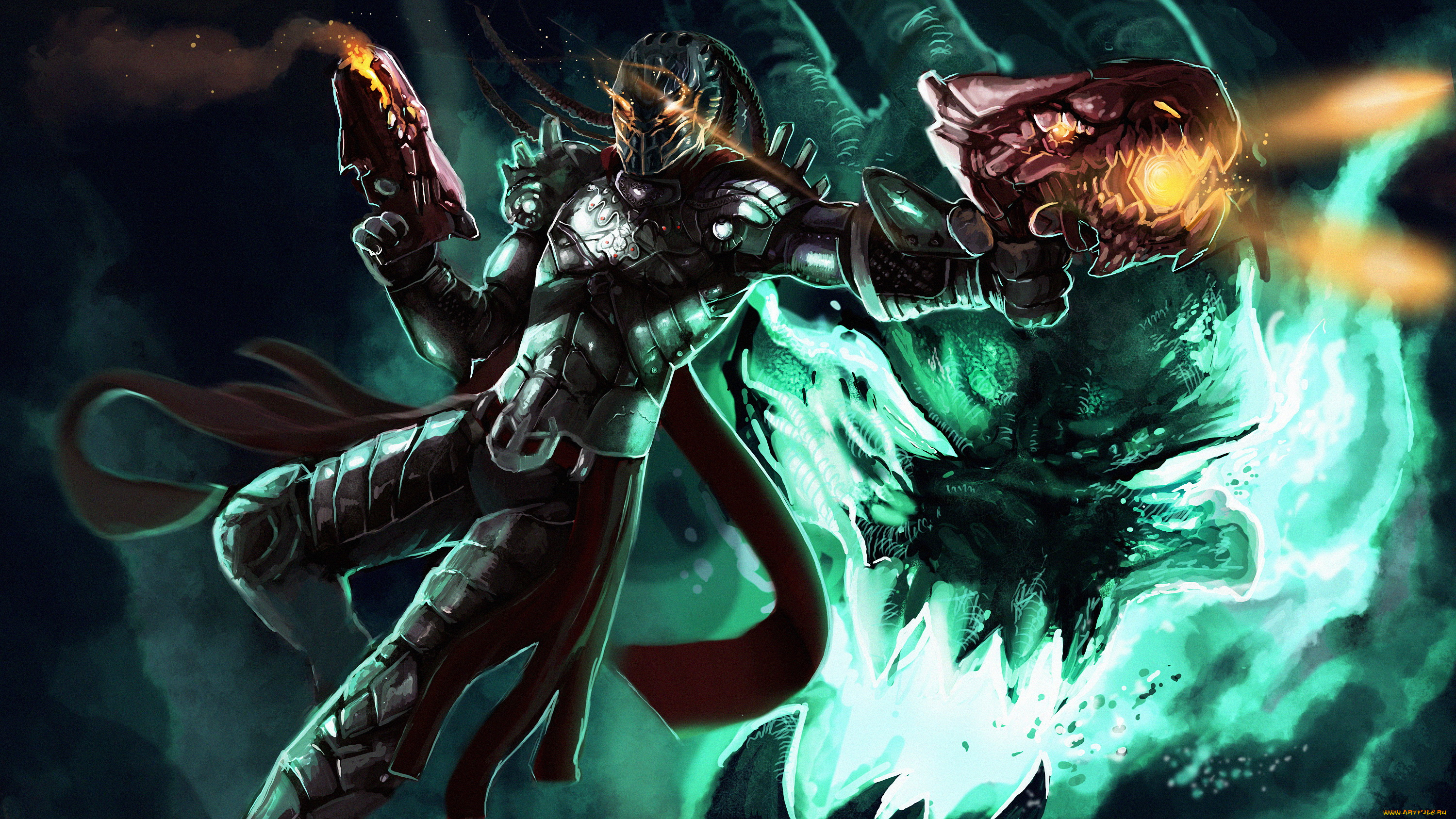 видео, игры, league, of, legends, мужчина, фон, униформа, маска, оружие