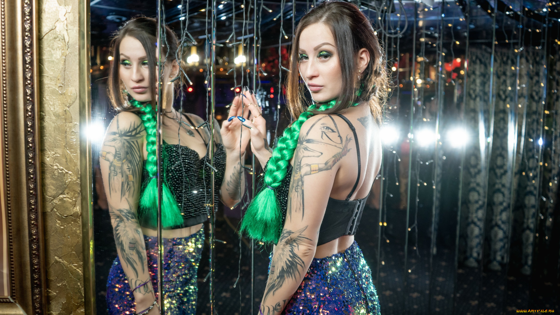 девушки, -, брюнетки, , шатенки, golden, girls, ночной, клуб, модель