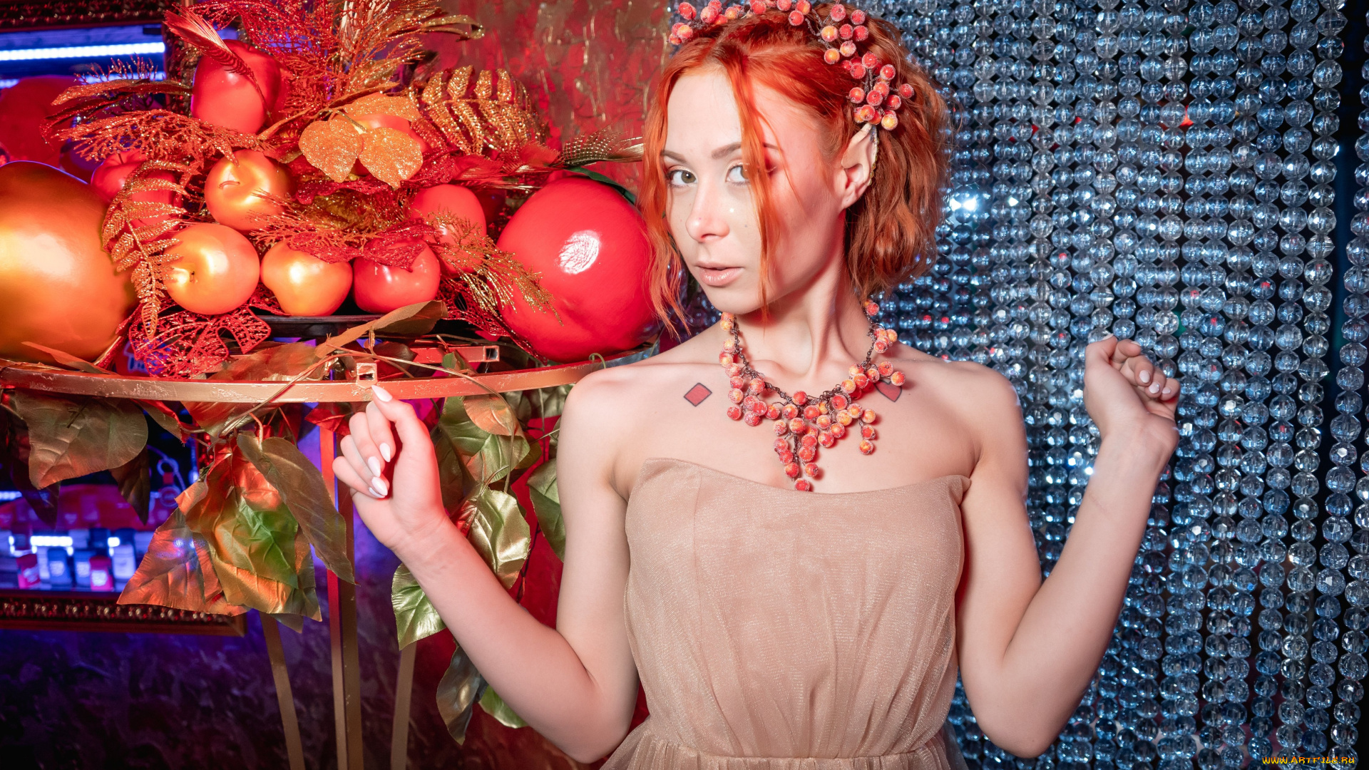 девушки, -, рыжеволосые, и, разноцветные, golden, girls, ночной, клуб, модель