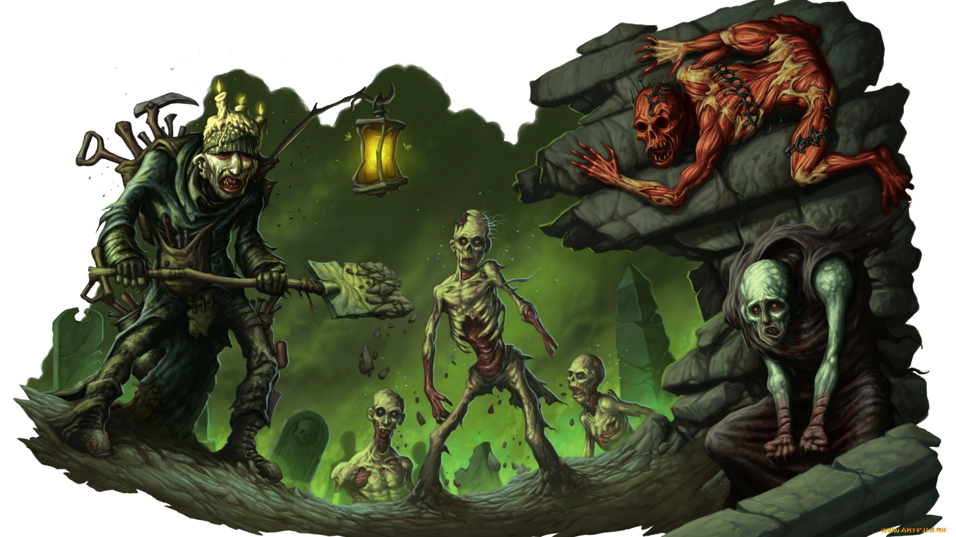 dungeons, and, dragons, видео, игры, dungeons, &, dragons, online, существа, фон, взгляд