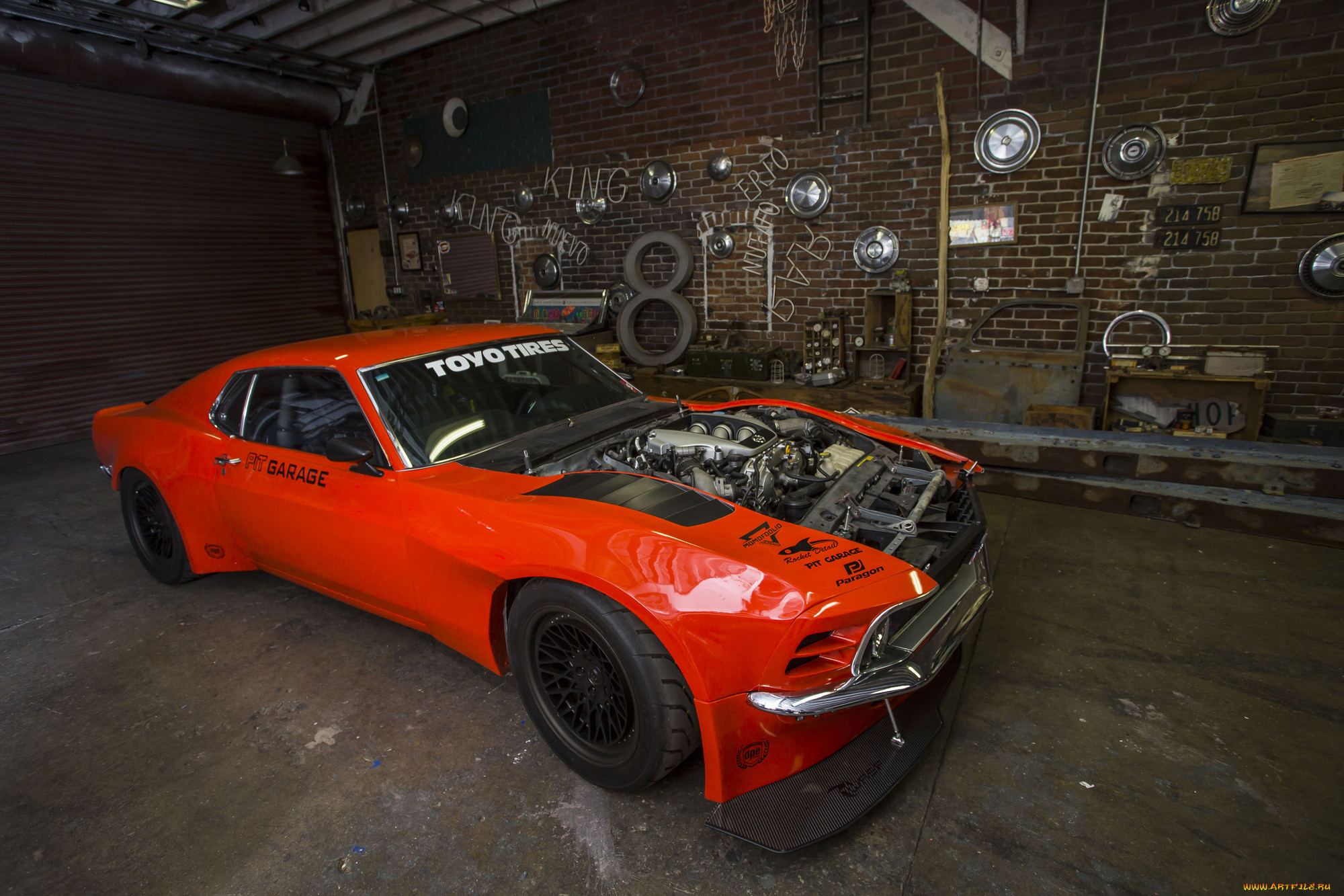 автомобили, 3д, mustang