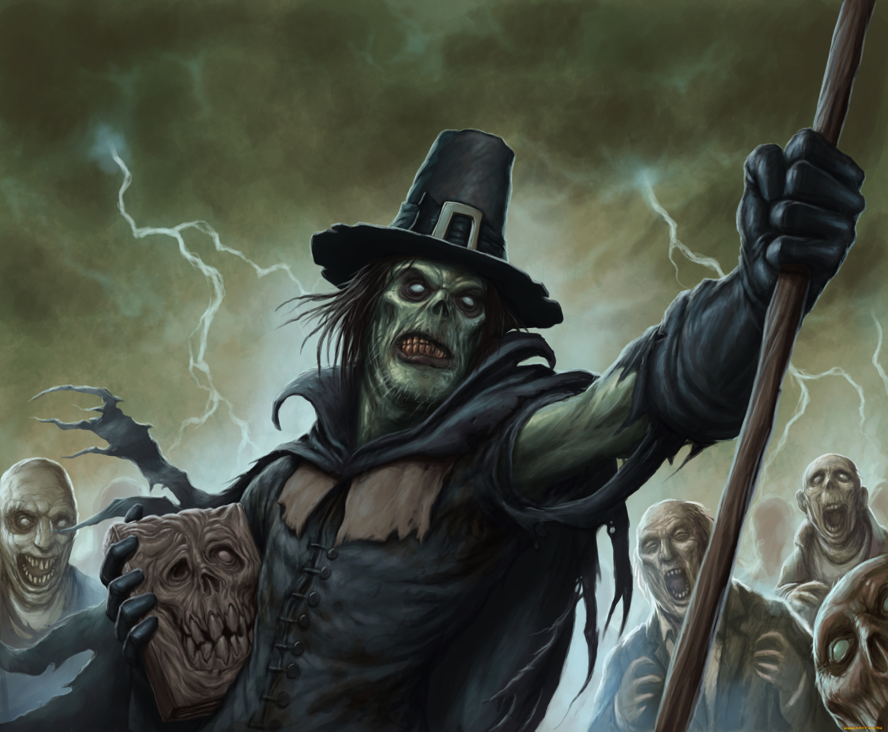 century, , age, of, ashes, видео, игры, ---другое, существа, фон, череп, шляпа, молния