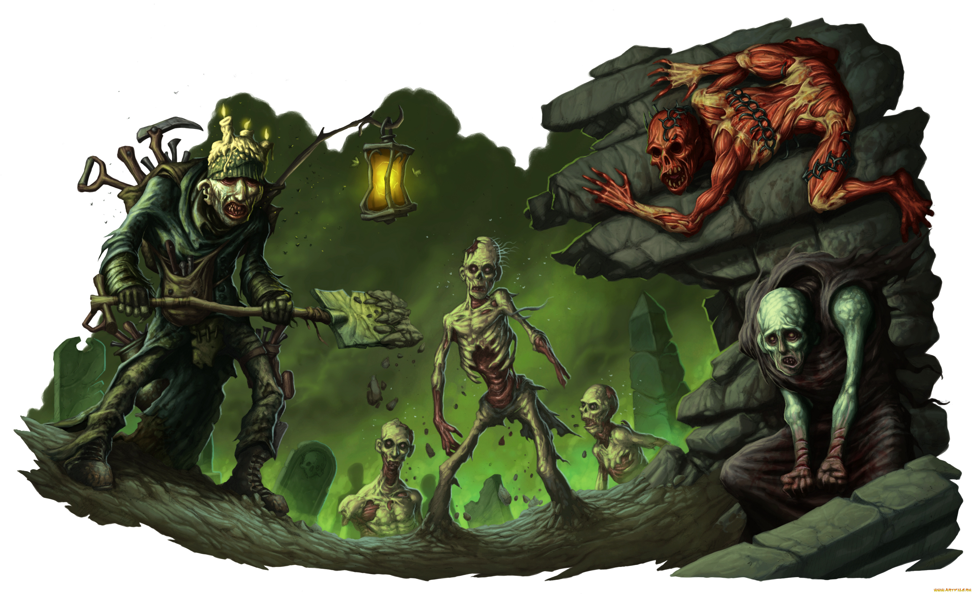 dungeons, and, dragons, видео, игры, dungeons, &, dragons, online, существа, фон, взгляд