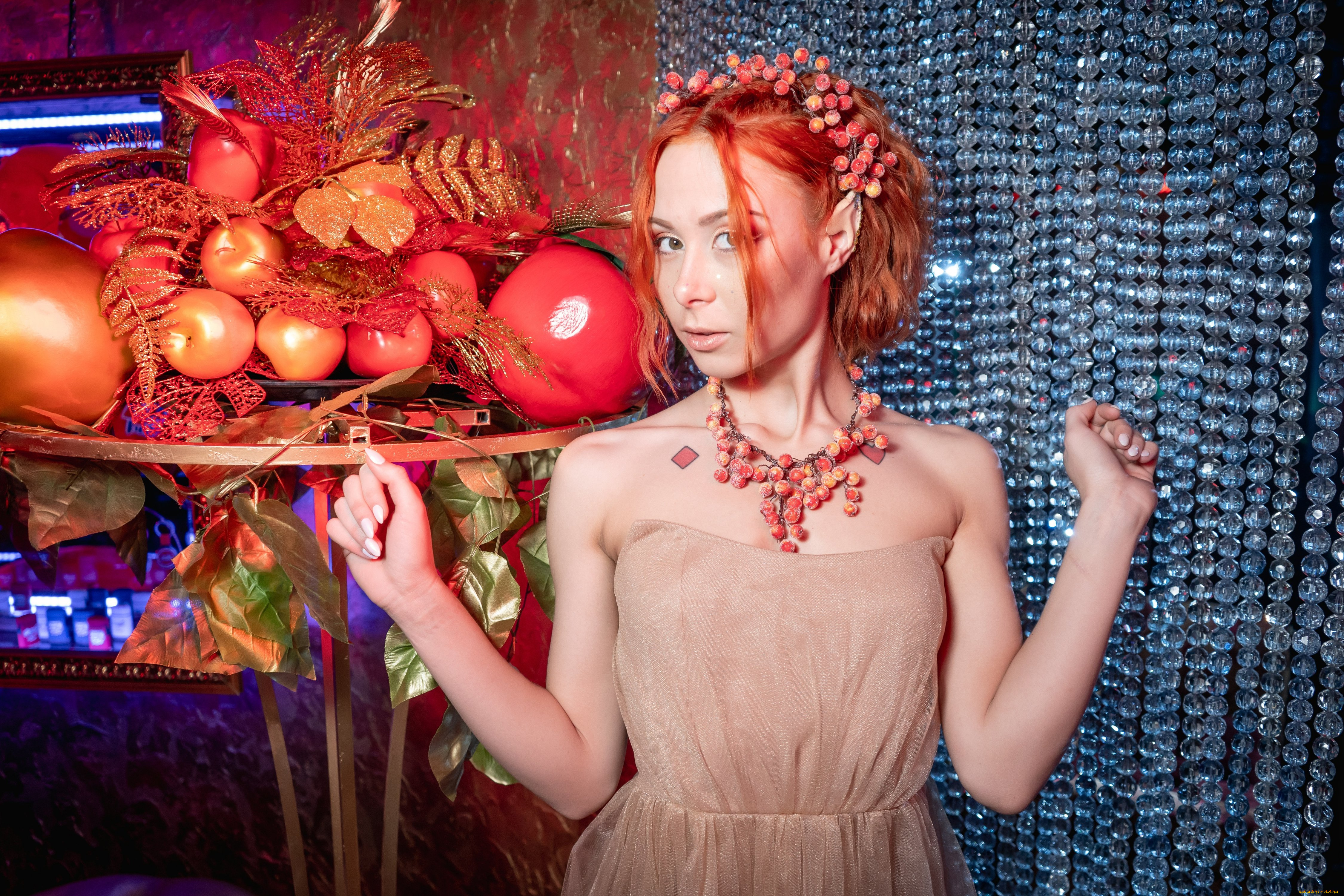 девушки, -, рыжеволосые, и, разноцветные, golden, girls, ночной, клуб, модель