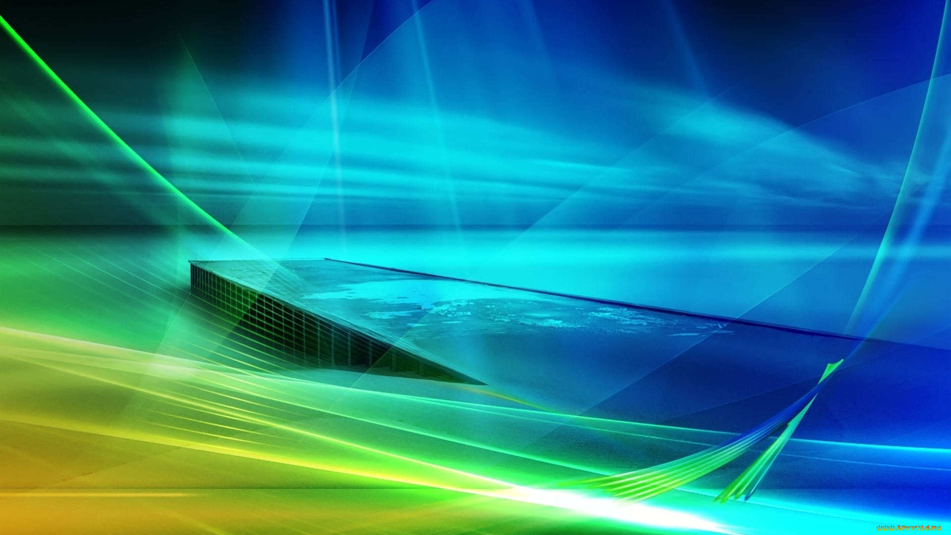 3д, графика, абстракция, , abstract, линии, причал