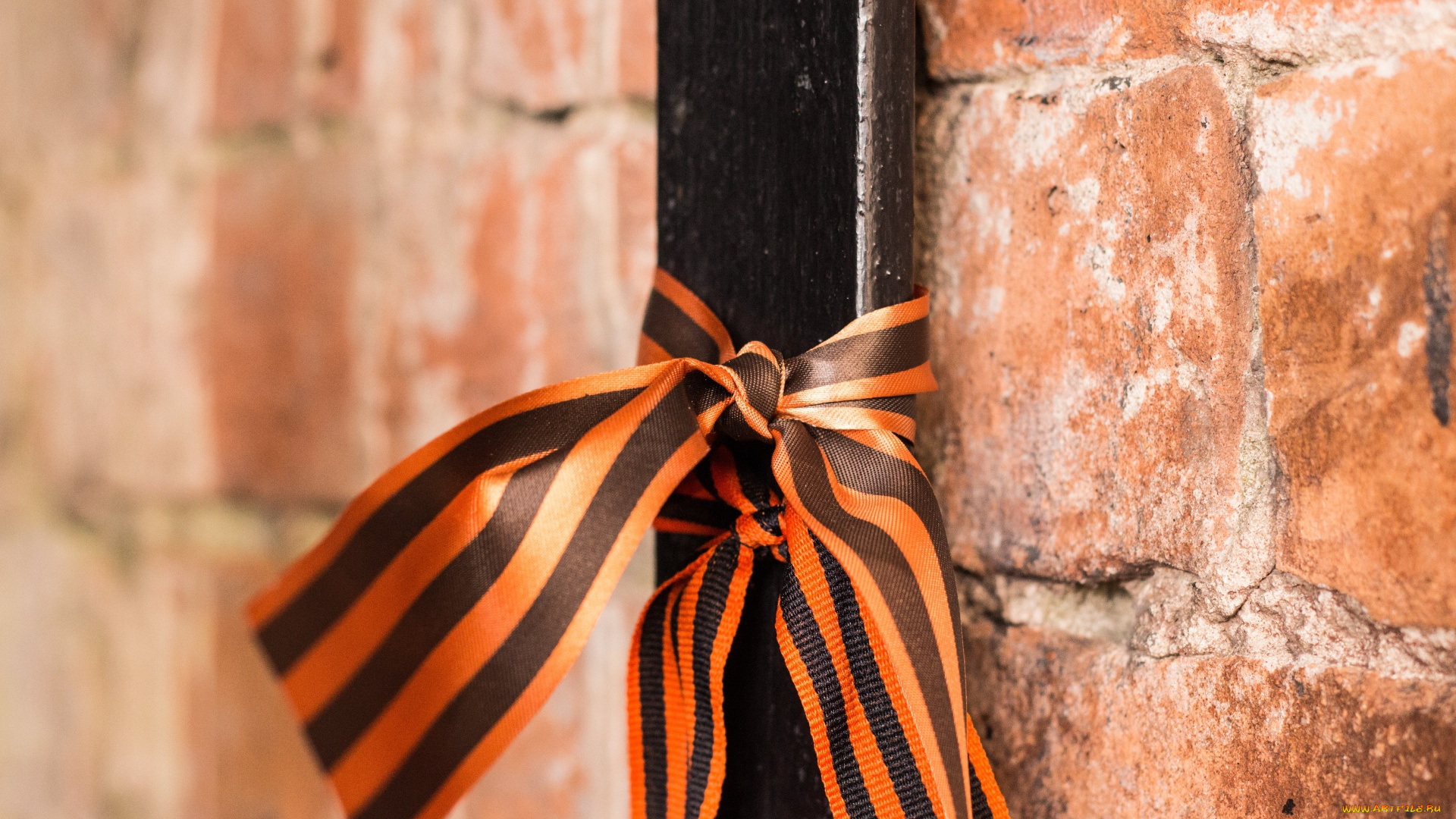 праздничные, день, победы, ленты, стена