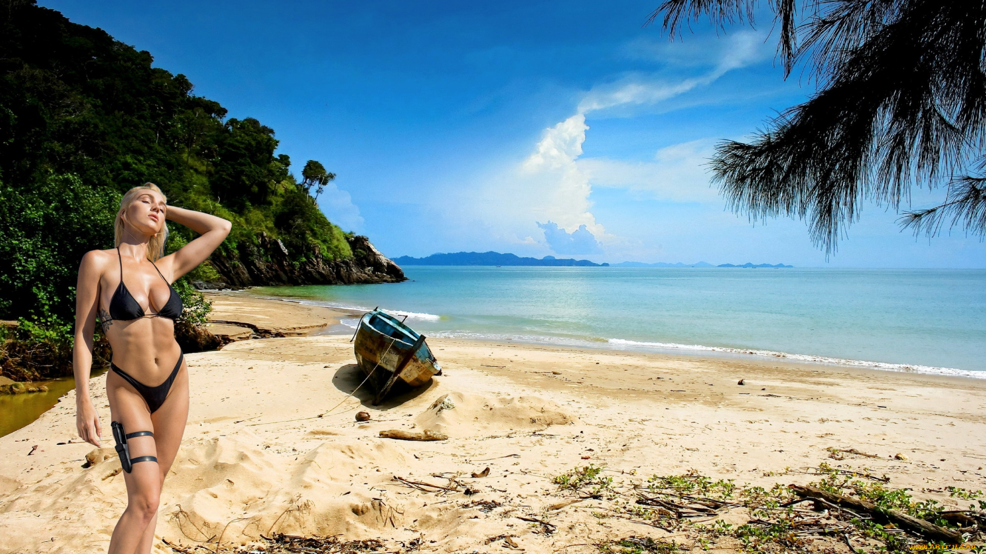 девушки, kendra, sunderland, бикини