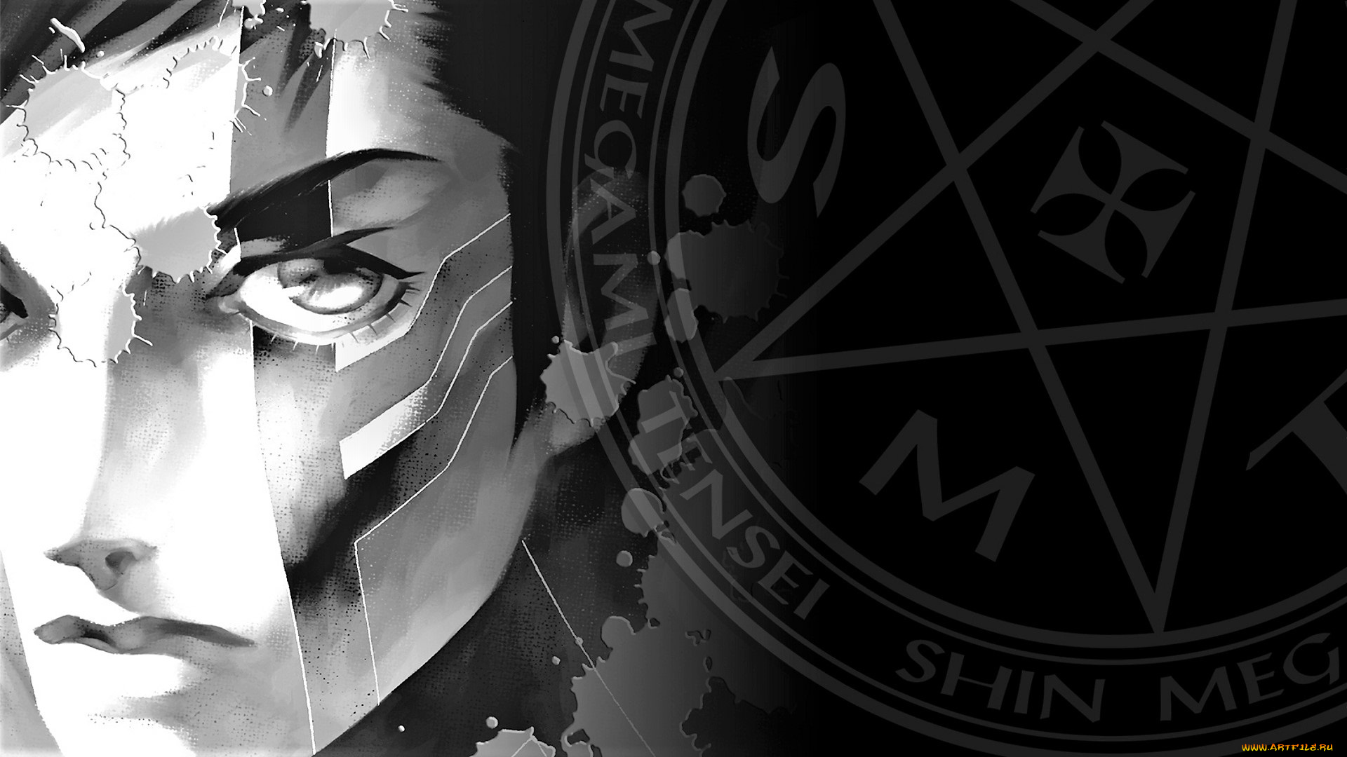 видео, игры, shin, megami, tensei, , nocturne, лицо, печать