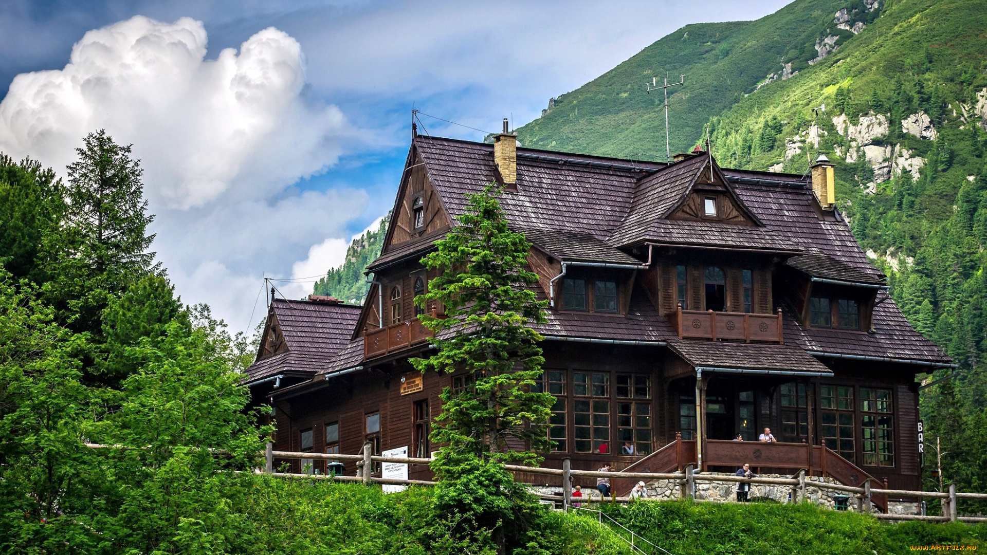 zakopane, poland, города, -, здания, , дома