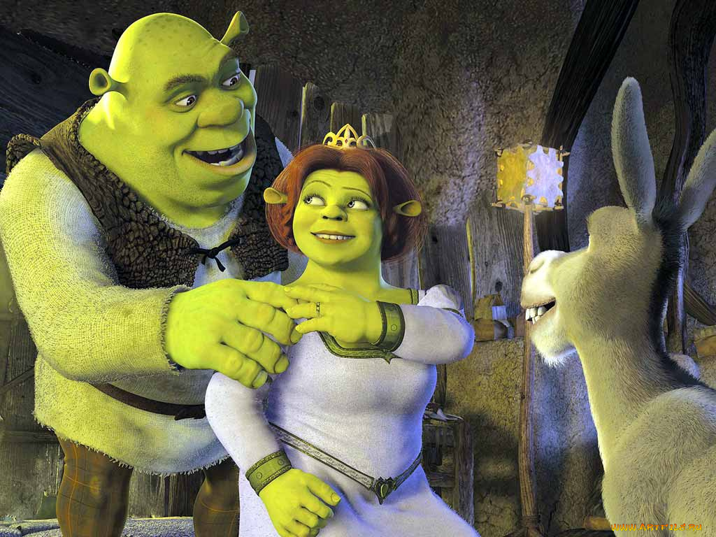 shrek, мультфильмы