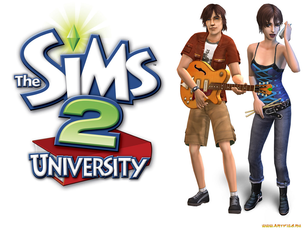 sims, the, university, видео, игры