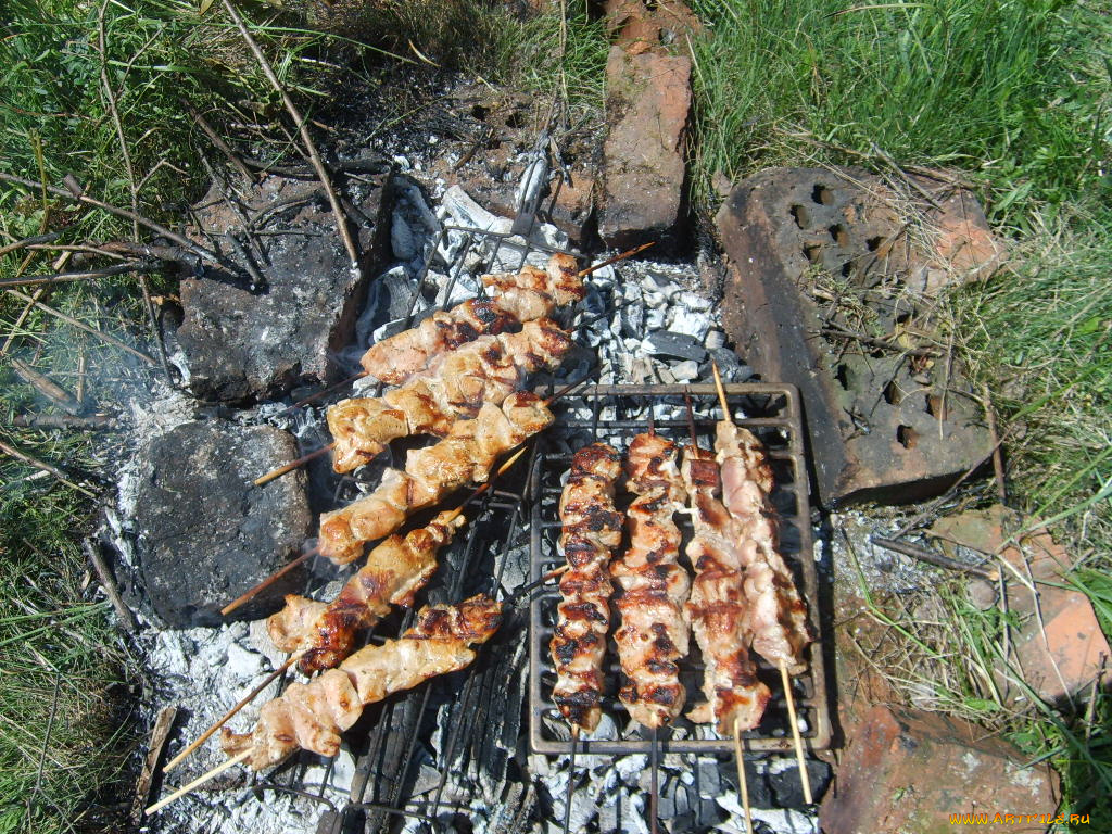 еда, шашлык, барбекю