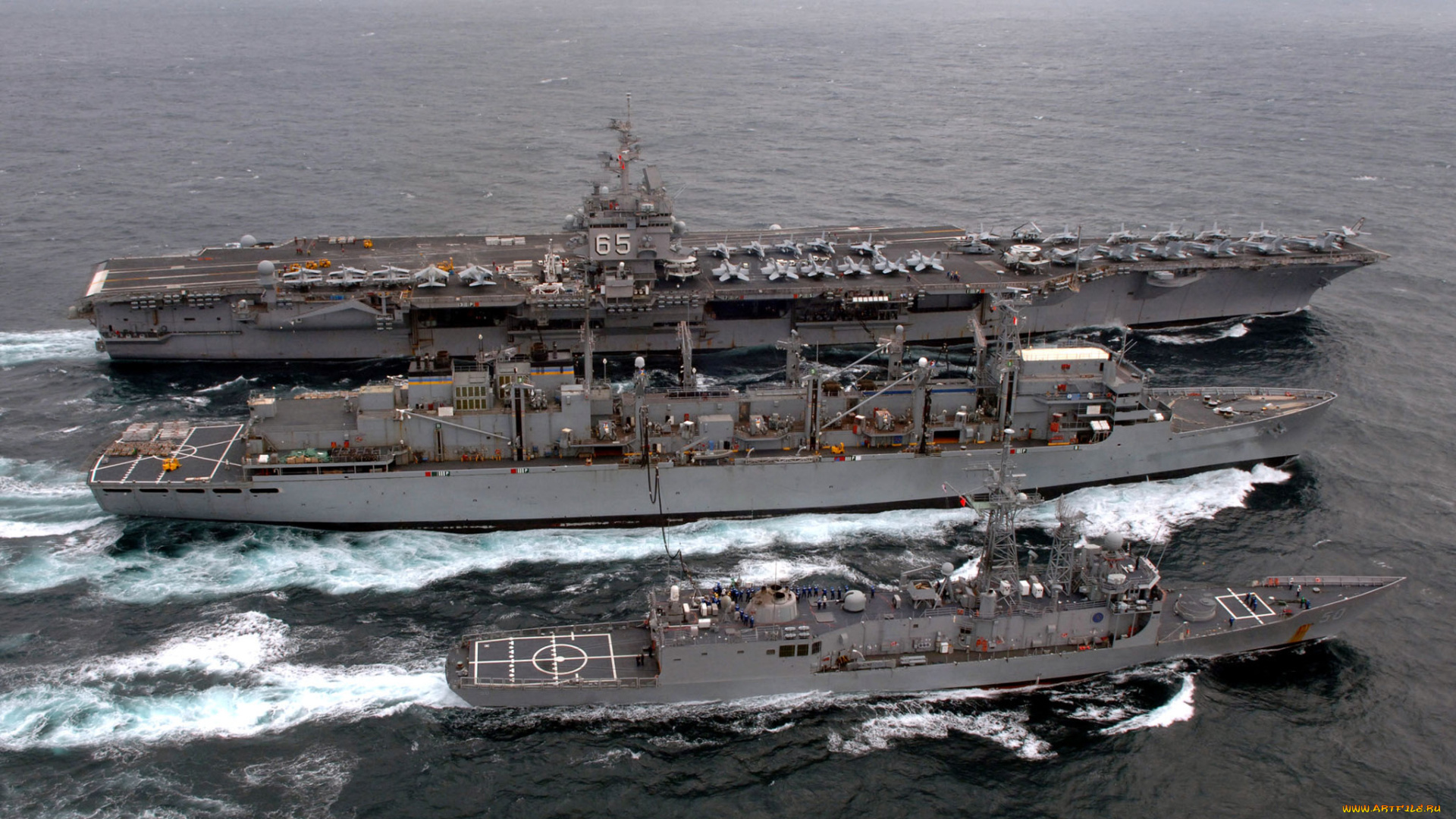 корабли, разные, вместе