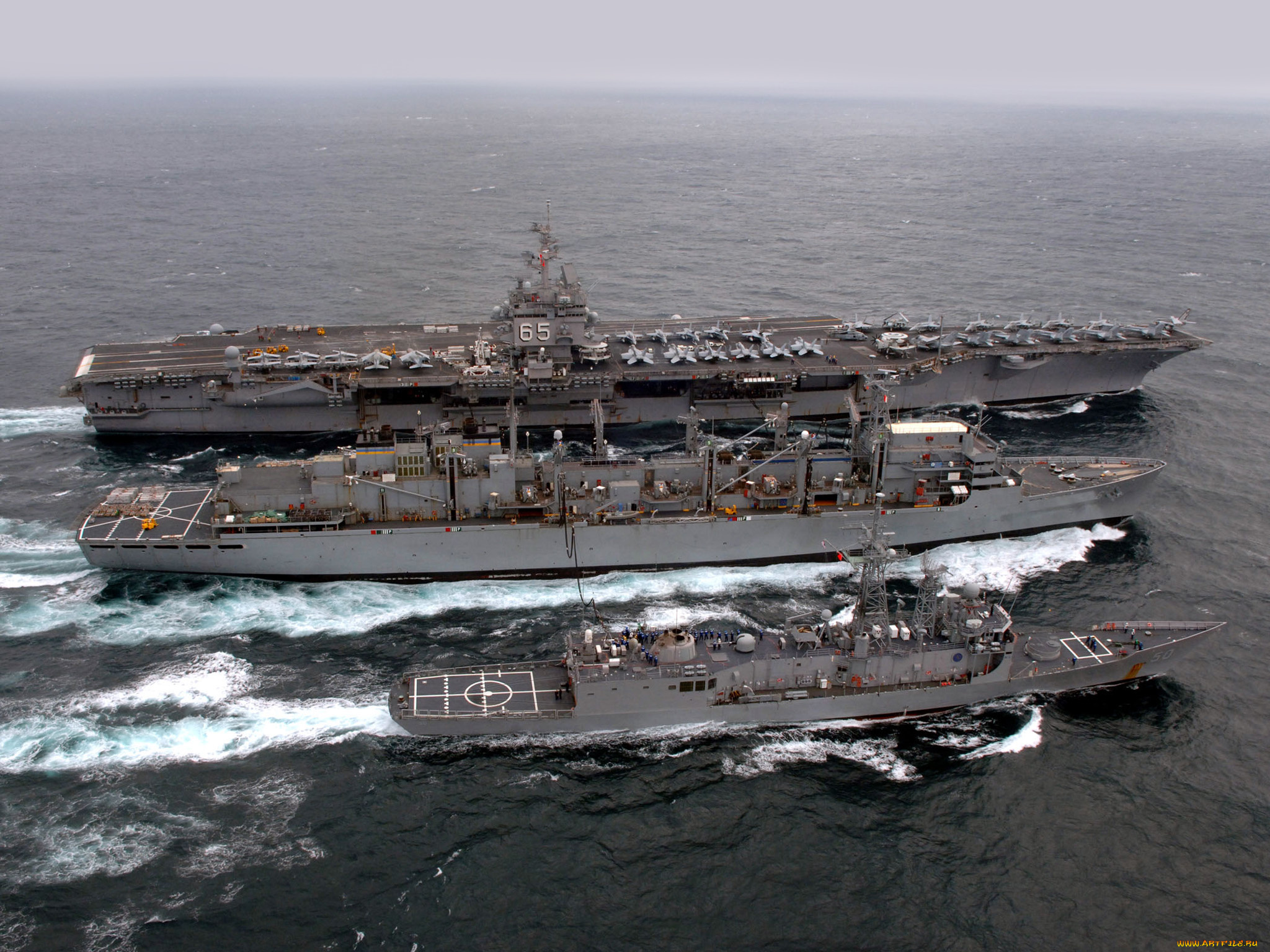 корабли, разные, вместе