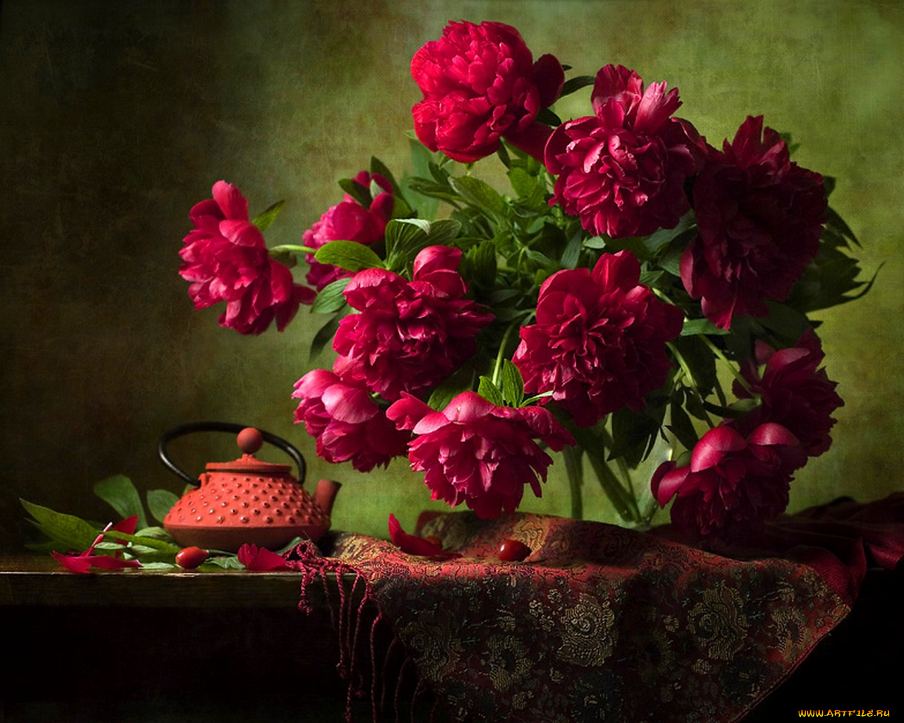 nikonchuk, dasha, летний, вечер, цветы, пионы