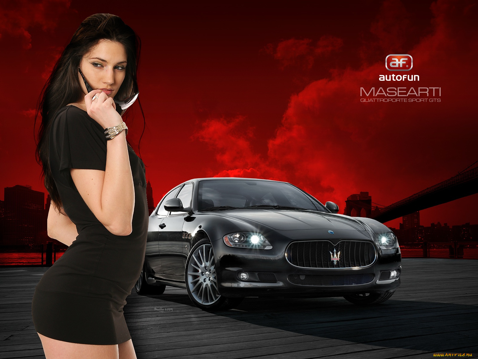 автомобили, авто, девушками