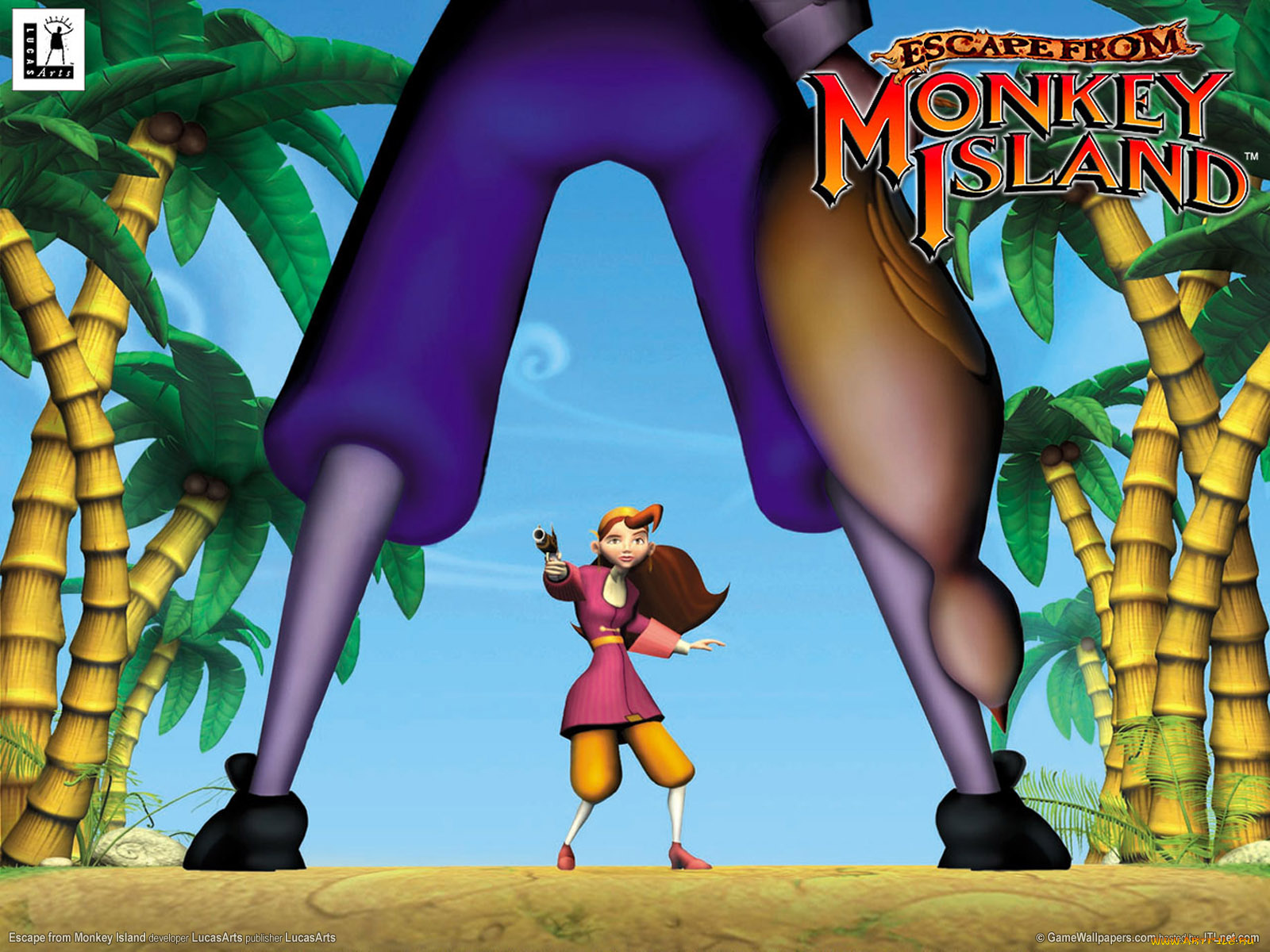 видео, игры, escape, from, monkey, island