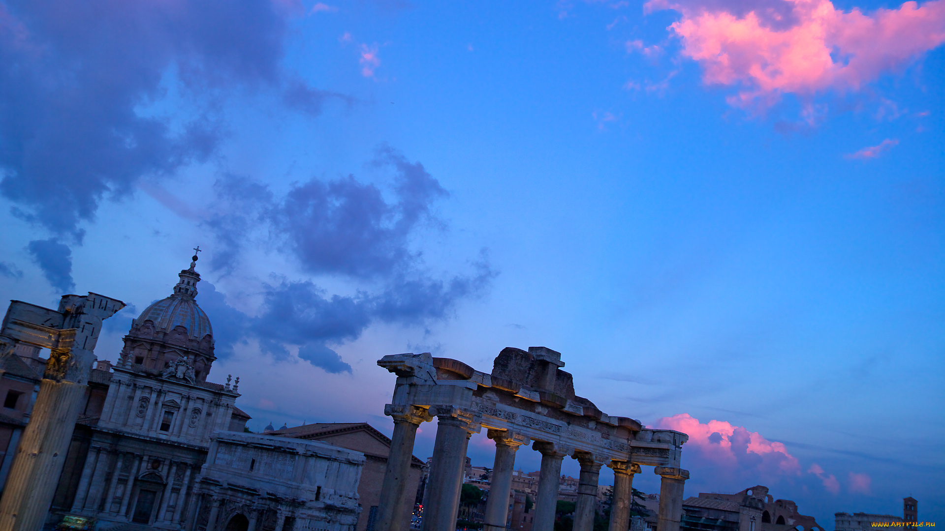 foro, romano, rome, города, рим, ватикан, италия