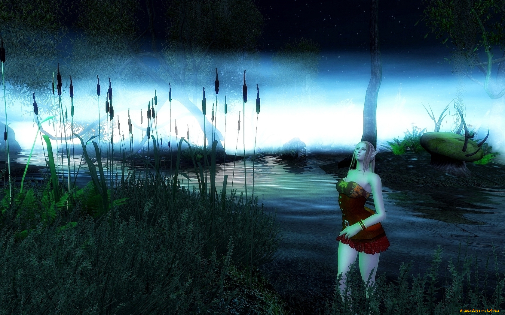 3д, графика, elves, эльфы