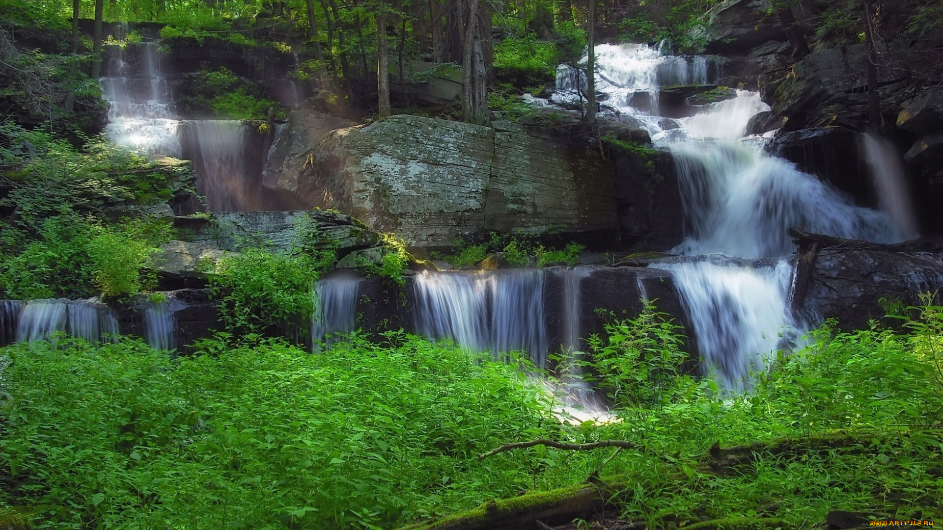 природа, водопады