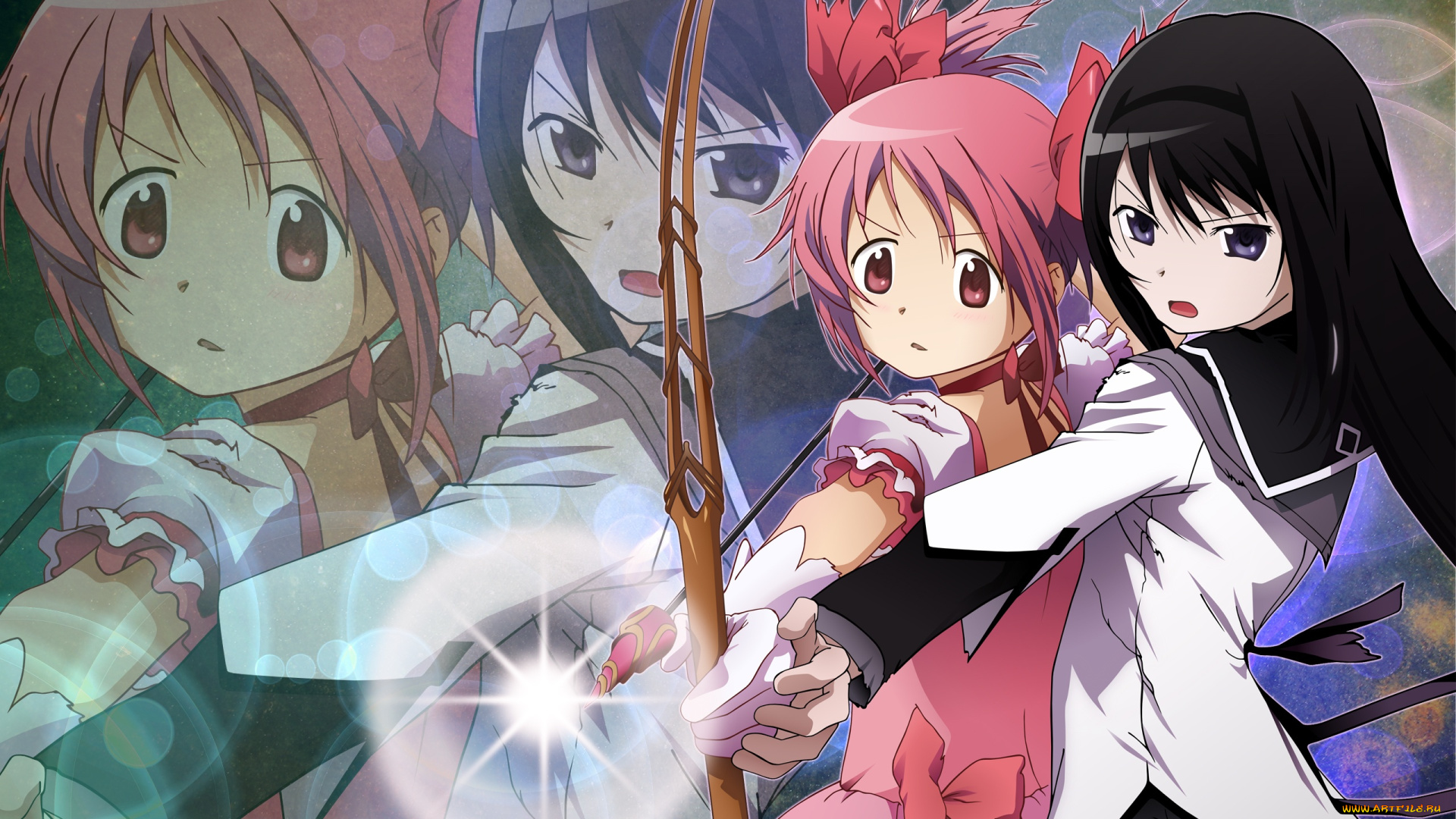 аниме, mahou, shoujo, madoka, magika, magica, kaname, akemi, homura