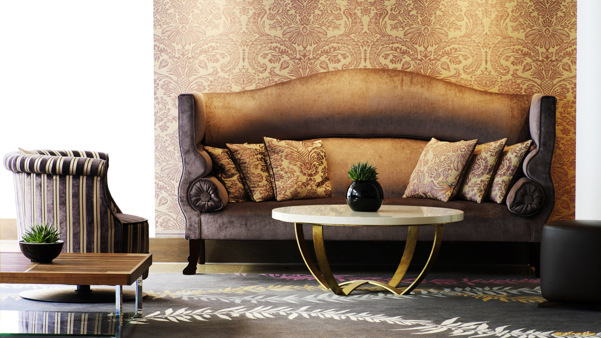 интерьер, мебель, комната, диван