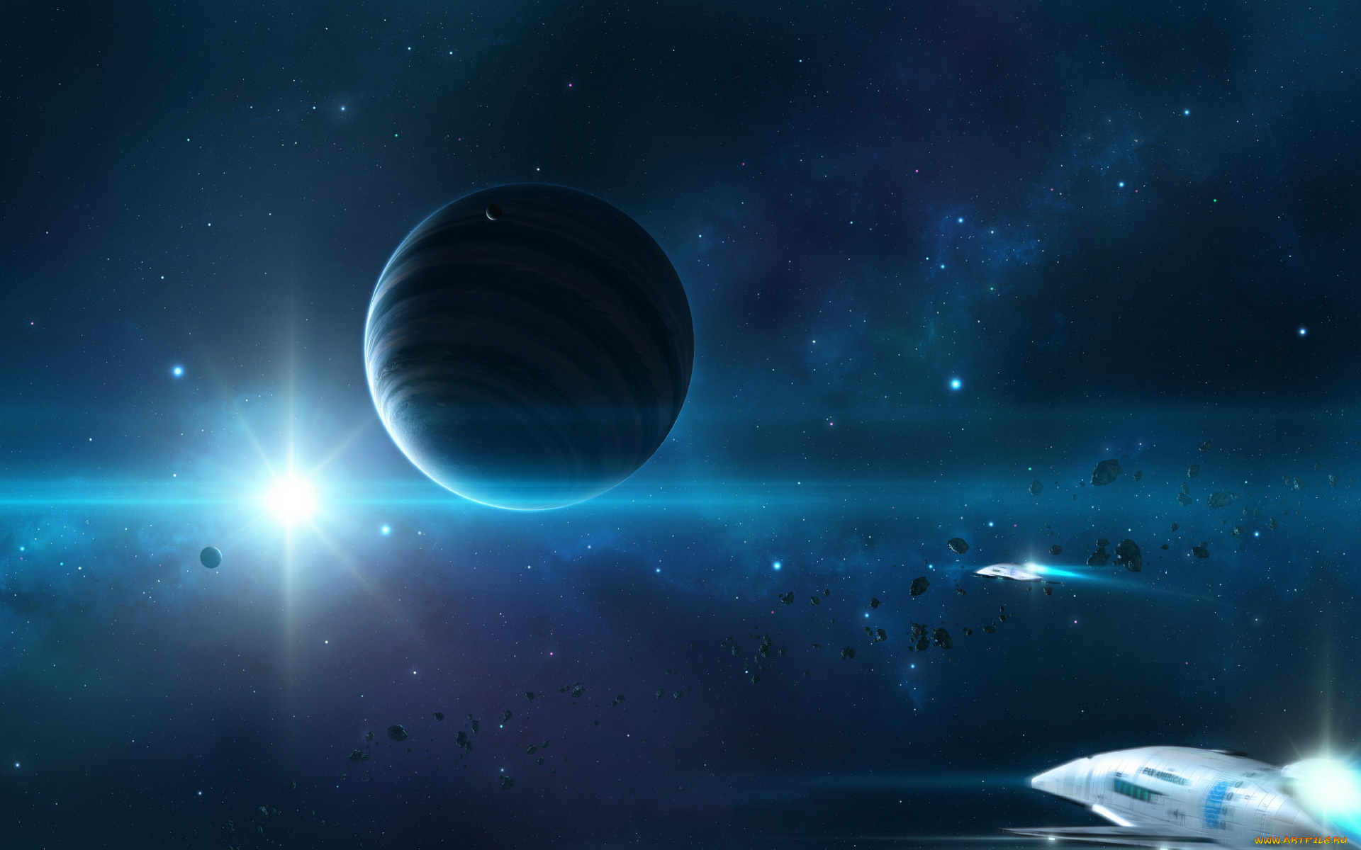 космос, арт, планеты