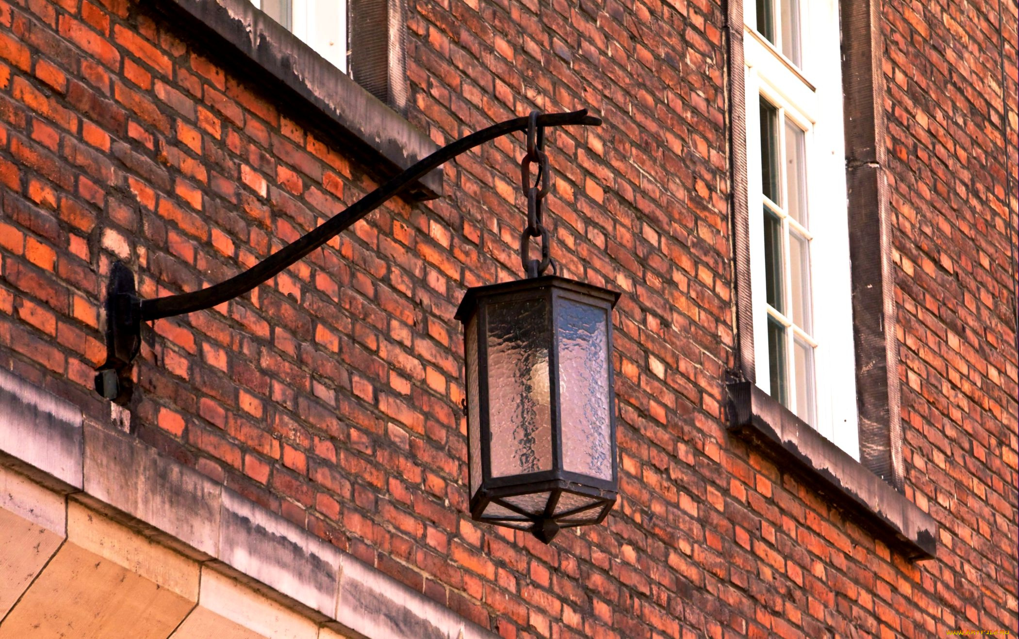 разное, осветительные, приборы, стена, дом, фонарь