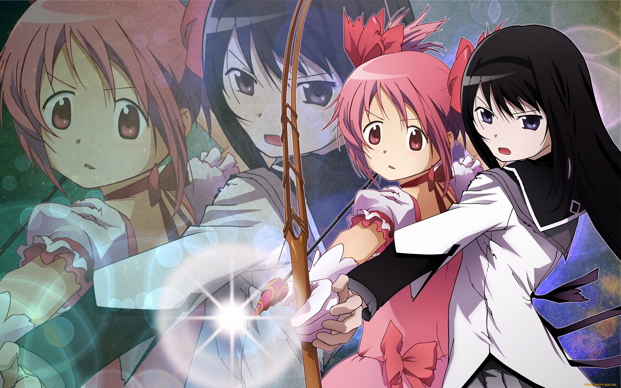 аниме, mahou, shoujo, madoka, magika, magica, kaname, akemi, homura