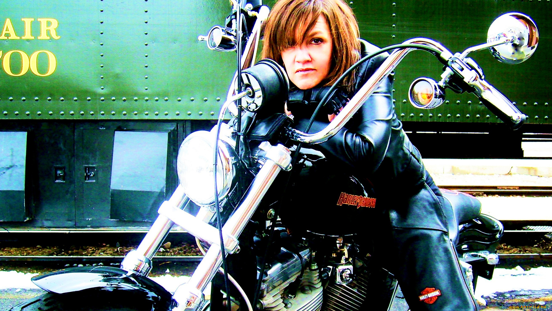 мотоциклы, мото, девушкой, байк