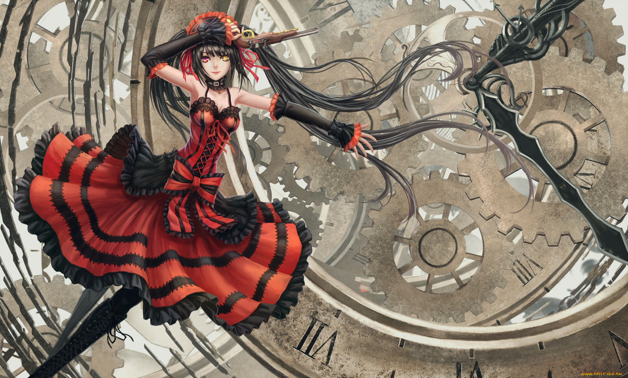 by, zhouran, аниме, date, live, a, tokisaki, kurumi