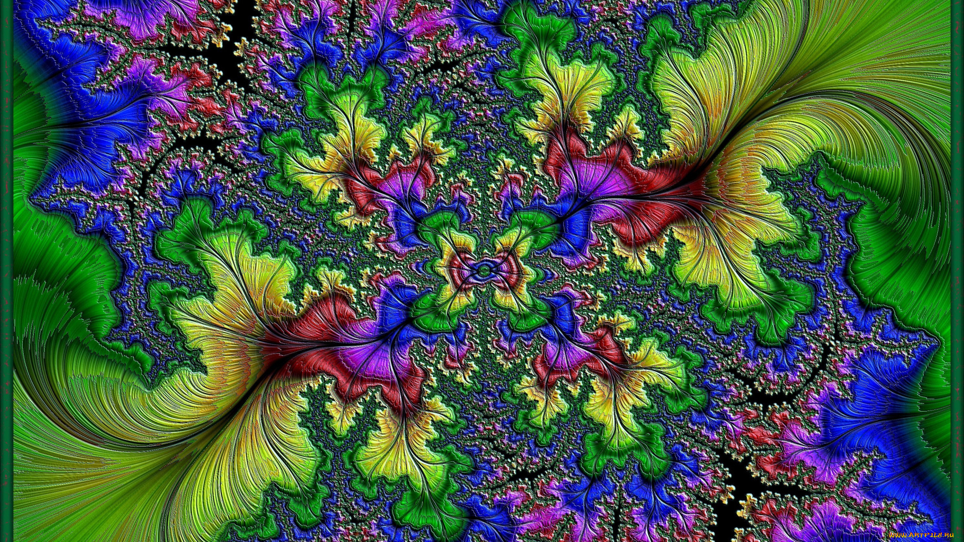 3д, графика, фракталы, , fractal, фон, узор, цвета