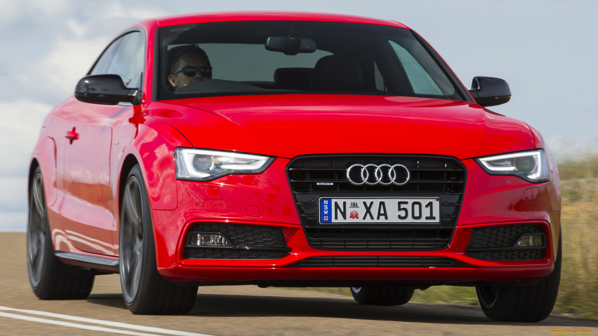 автомобили, audi, 2-0t, a5, coupе, competition, s-line, quattro, красный, au-spec