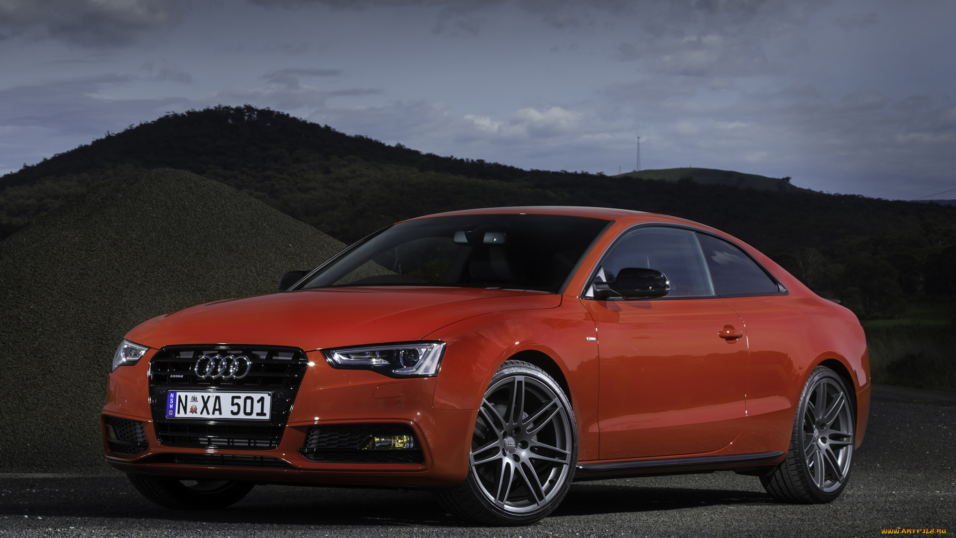 автомобили, audi, quattro, 2-0t, a5, красный, s-line, competition, coupе, au-spec