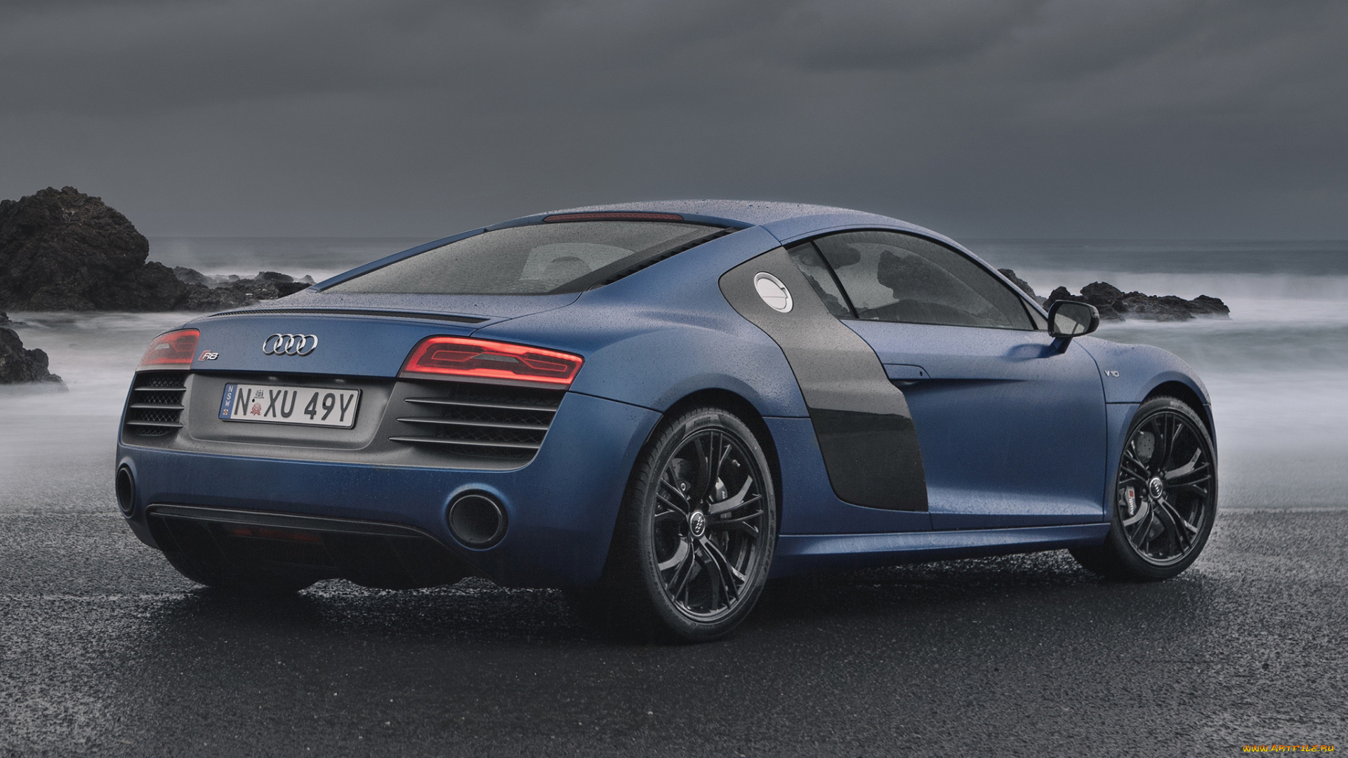 автомобили, audi, синий, r8, v10, 2013г, plus, au-spec