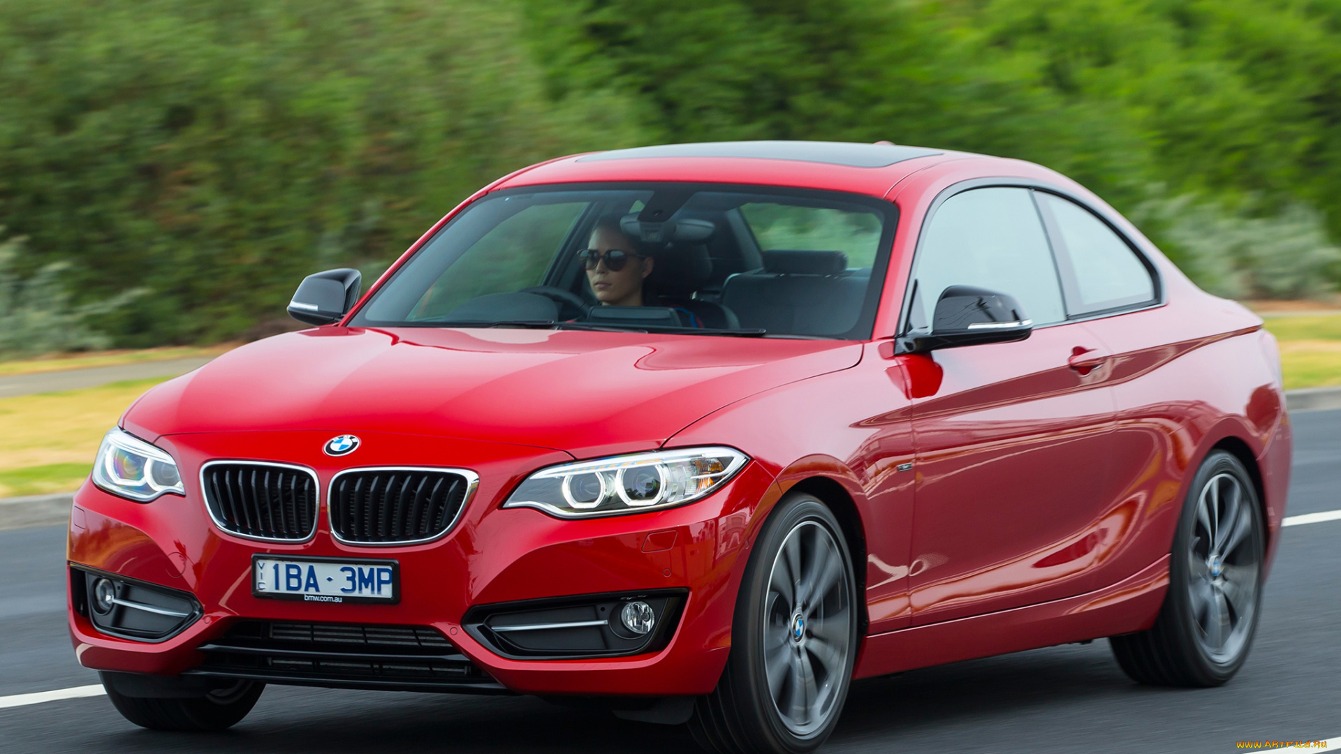 автомобили, bmw, 2014г, f22, au-spec, line, sport, coupе, красный, 220i