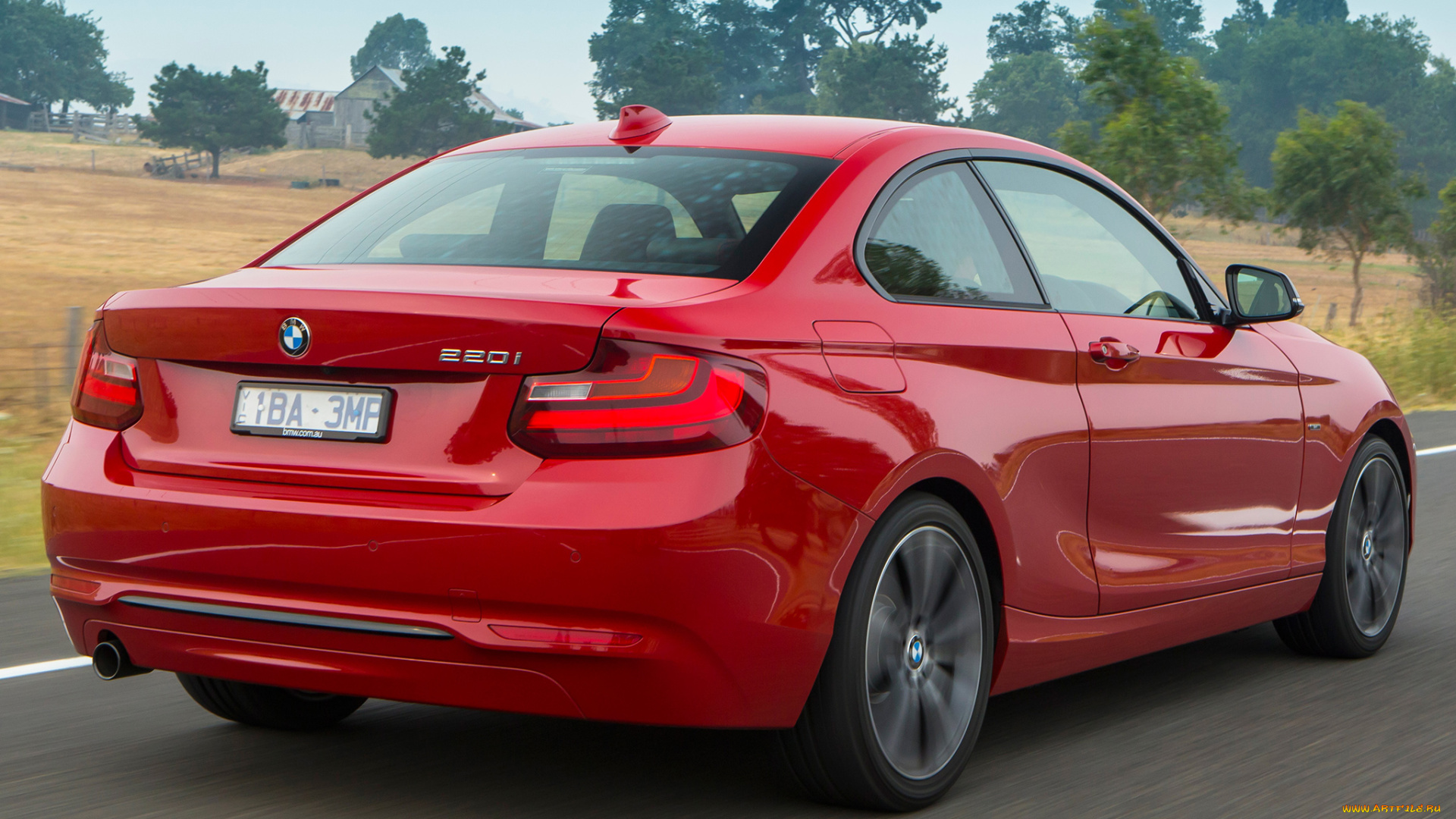 автомобили, bmw, красный, 2014г, f22, au-spec, line, sport, coupе, 220i