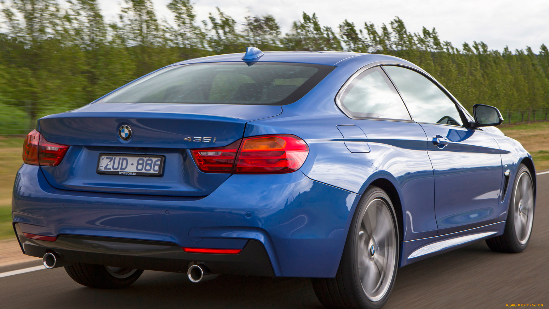 автомобили, bmw, sport, coupе, m, 435i, синий, f32, 2013г, package, au-spec