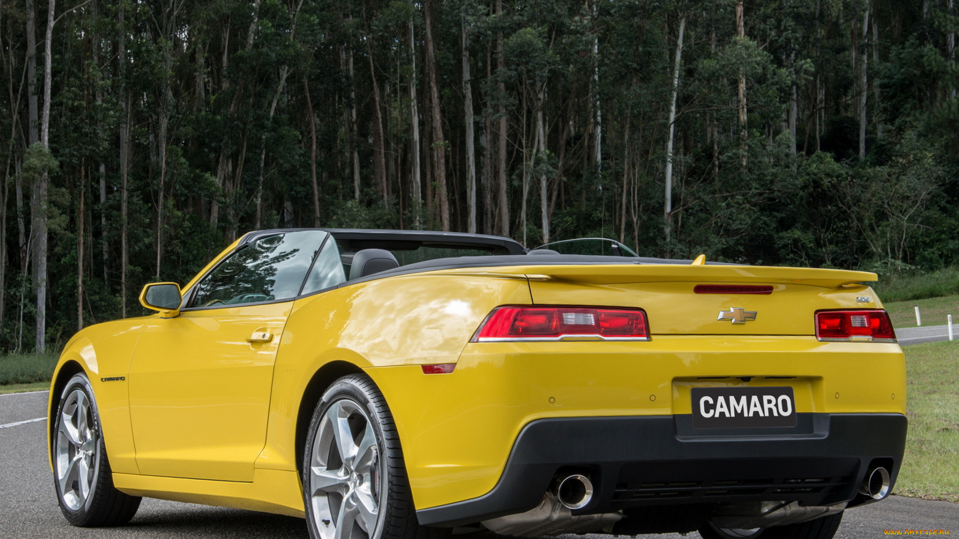 автомобили, camaro, convertible, 2013г, chevrolet, желтый, ss