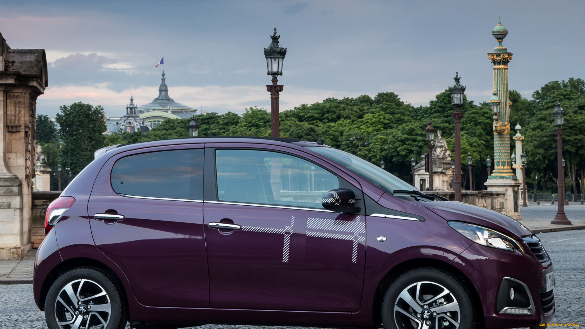 автомобили, peugeot, 108, вишневый, 2014г, 5-door, top