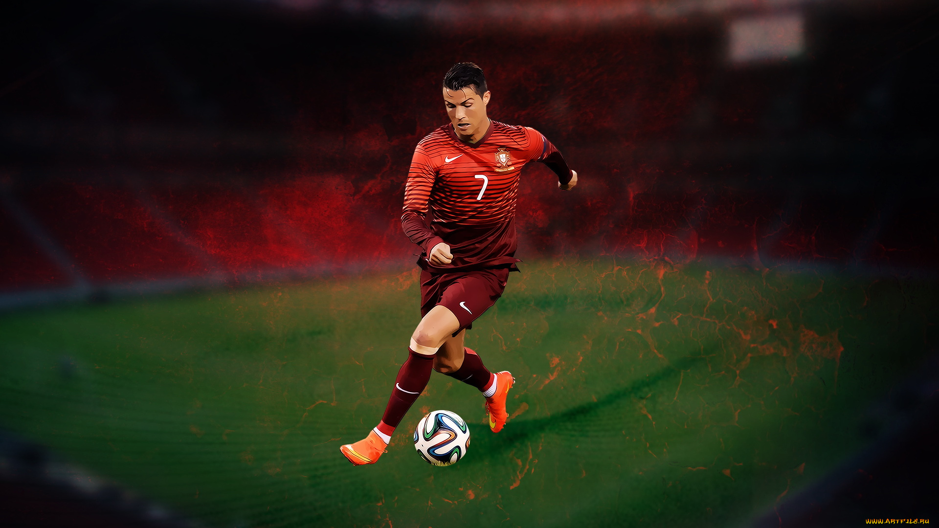 спорт, 3d, рисованные, мяч, игрок