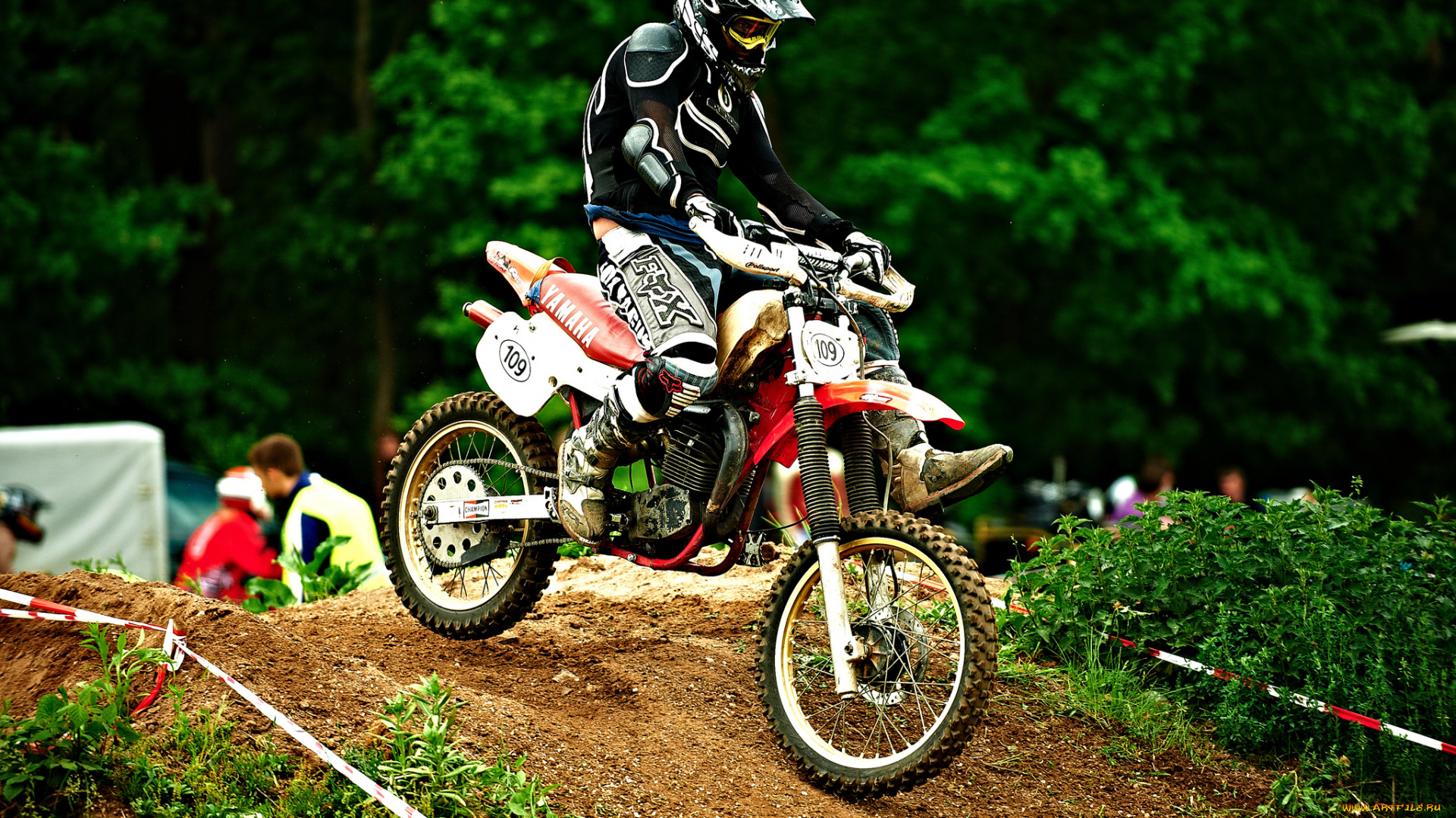 спорт, мотокросс, состязание, гонка, трасса