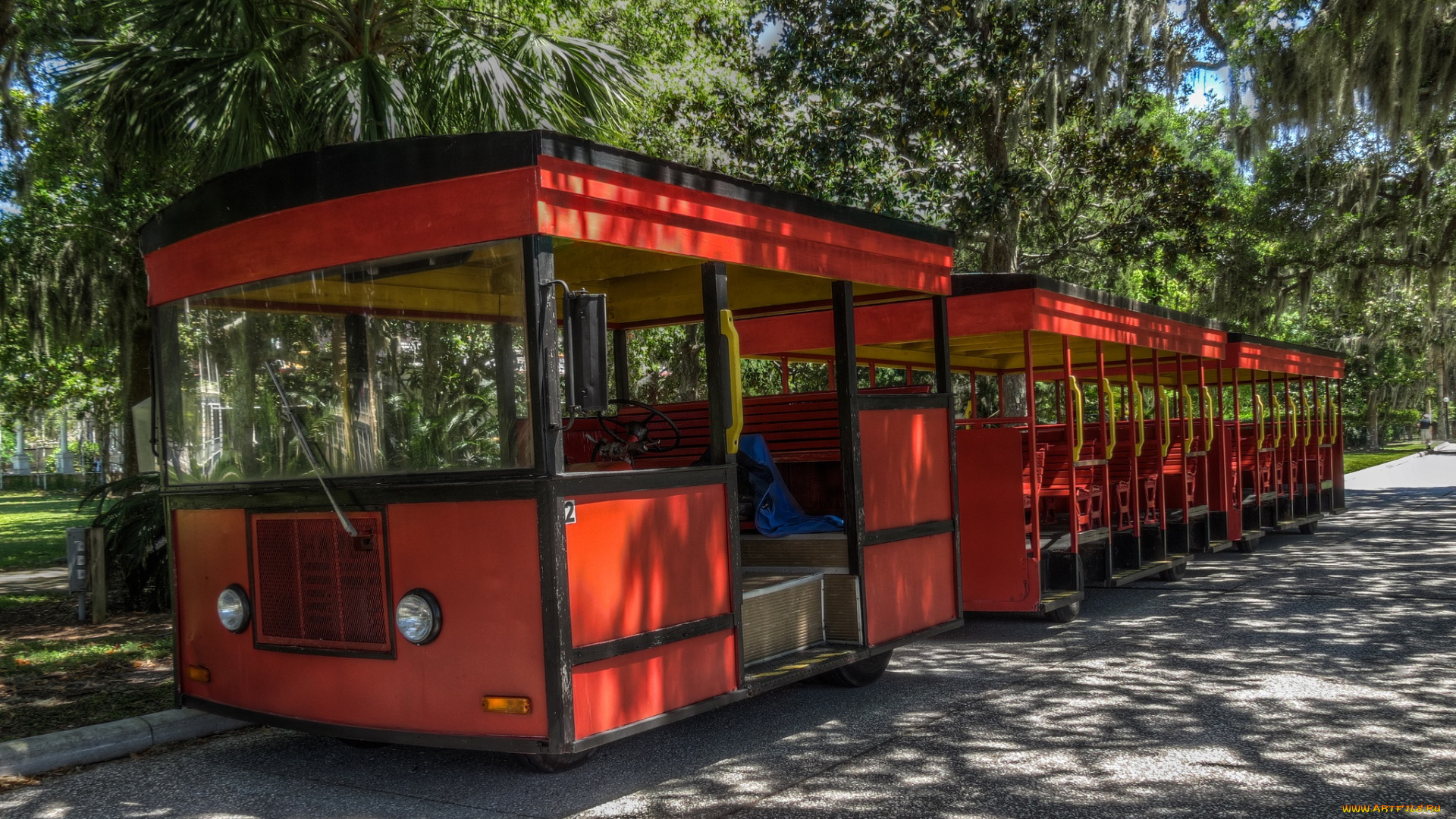 техника, другое, транспорт, парк, вагончики