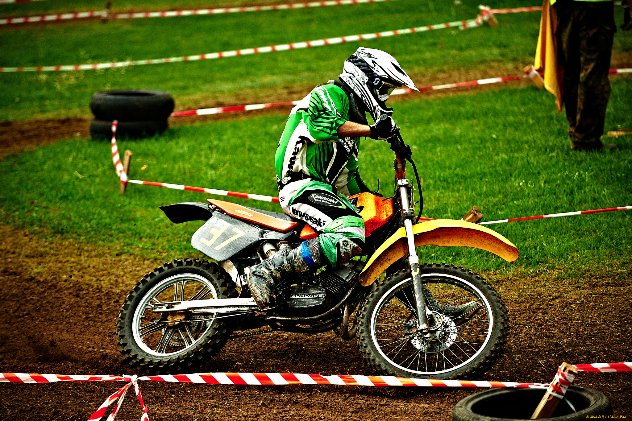 спорт, мотокросс, состязание, гонка, трасса