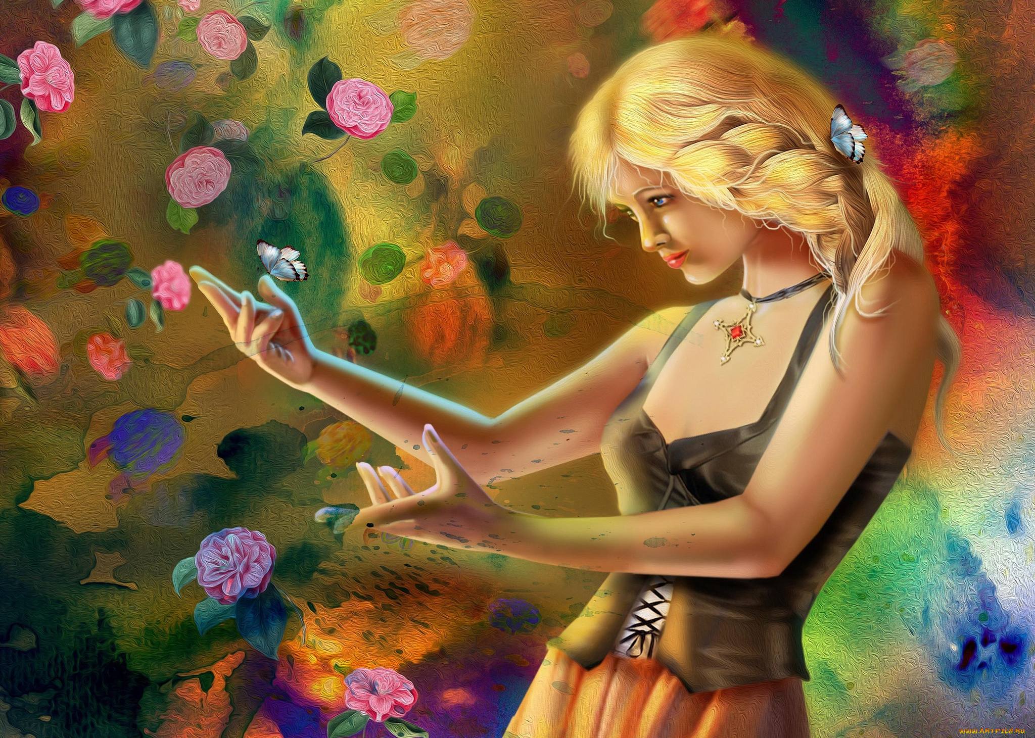 фэнтези, девушки, волосы