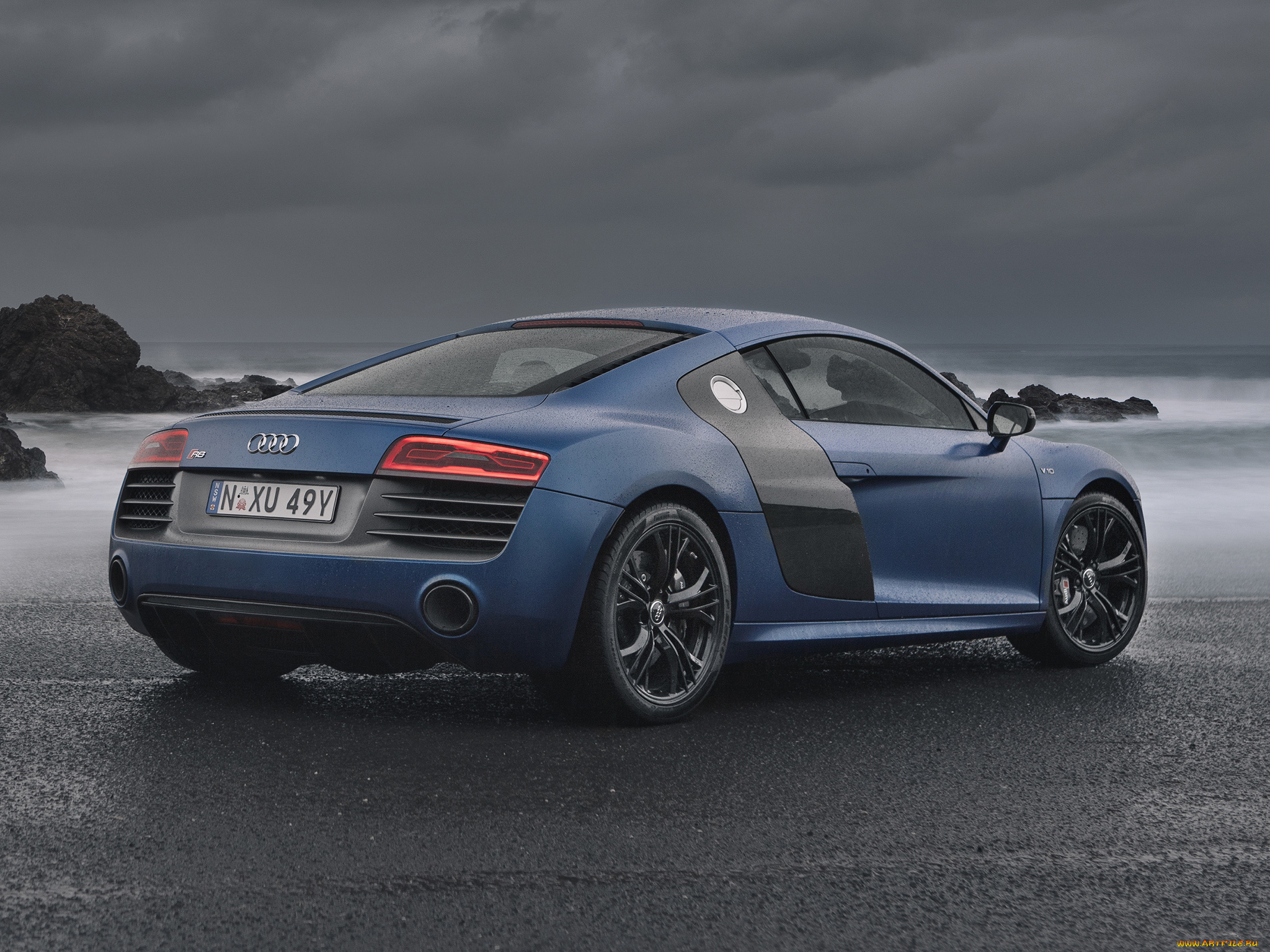 автомобили, audi, синий, r8, v10, 2013г, plus, au-spec