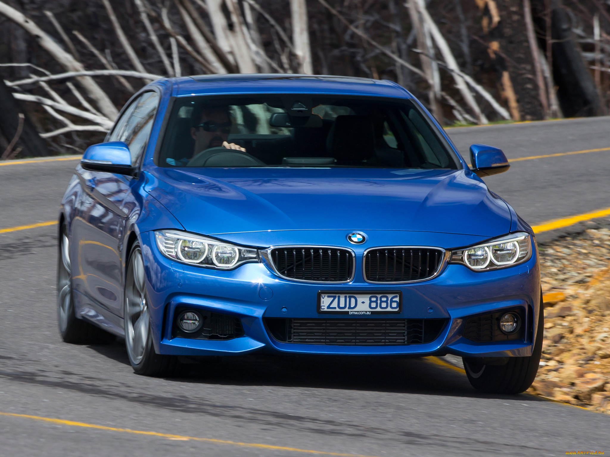 автомобили, bmw, синий, au-spec, f32, 2013г, package, sport, 435i, coupе, m